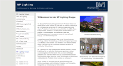 Desktop Screenshot of nplighting.de